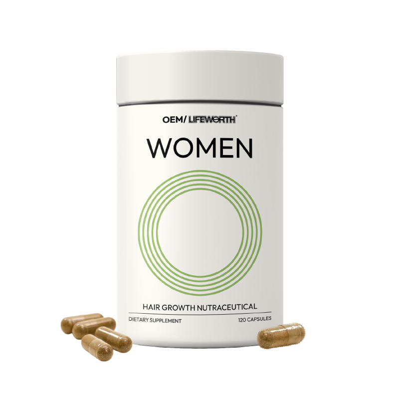 LIFEWORTH Supports Healthy Hair Skin Nails Capsules Vitamins Complex Hormone-Free for Women and Men