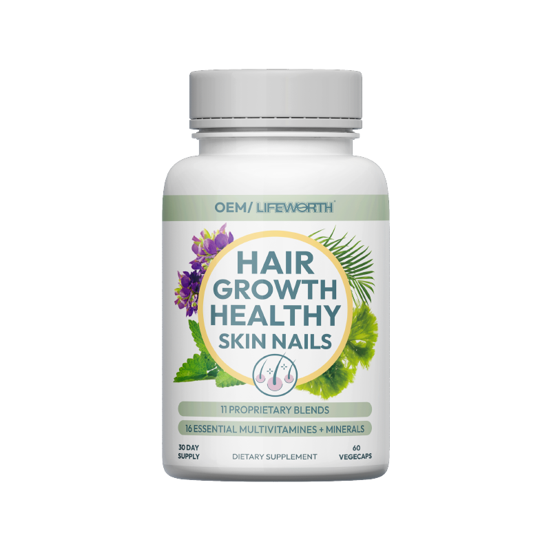 LIFEWORTH Supports Healthy Hair Skin Nails Capsules Vitamins Complex Hormone-Free for Women and Men