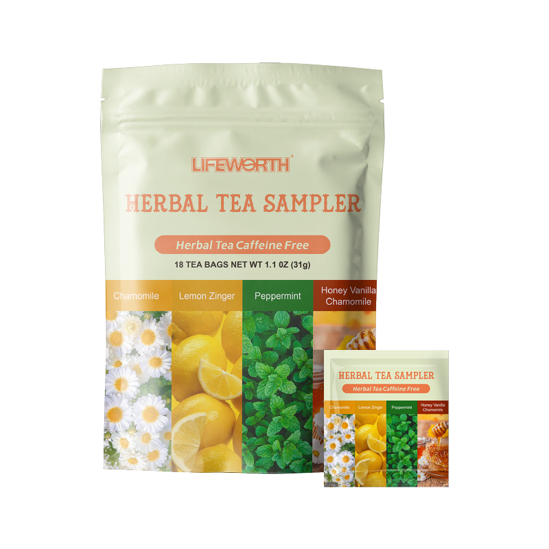 LIFEWORTH Herbal Tea Relaxing Health Tea Honey Vanilla Chamomile Peppermint & Chamomile