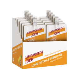 LIFEWORTH Long Distance Electrolytes Energy Gel Mango Passion Fruit with Magnesium Sodium