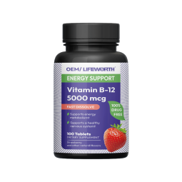 LIFEWORTH Wholesale OEM Vitamin B12 Fast Dissolve Tablets Dietary Supplements for Energy Support