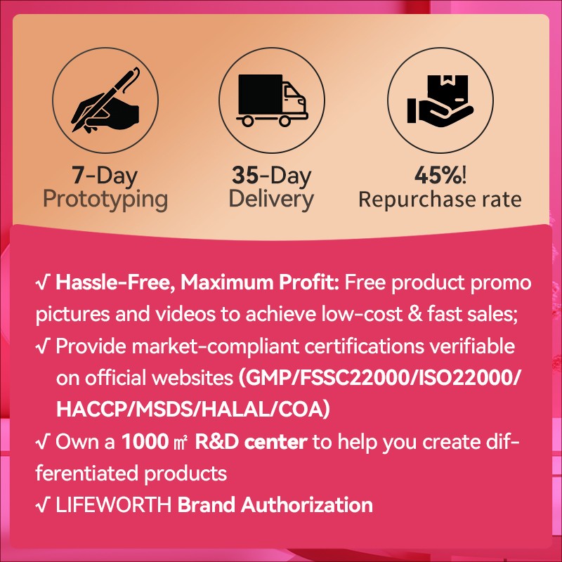 LIFEWORTH Mango Peach Flavor 5000mg Marine Collagen Peptides Liquid Sachets Support Skin Hair Health