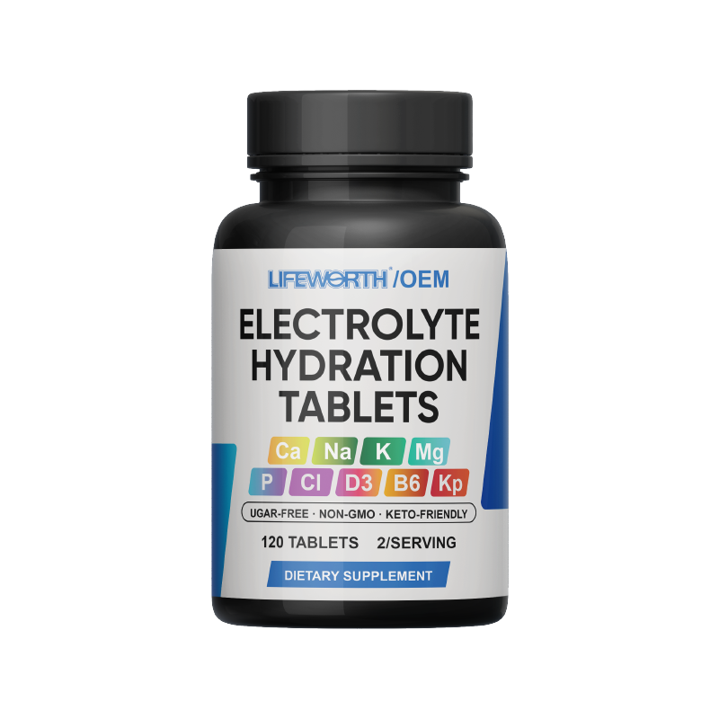 LIFEWORTH Rapid Rehydration Salt Pills Electrolyte Tablets with Magnesium Sodium Potassium