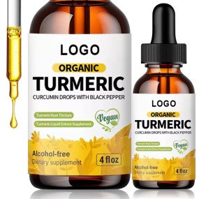 Turmeric Drops Supplier - Rich in Organic Curcuma Black Pepper Vitamins