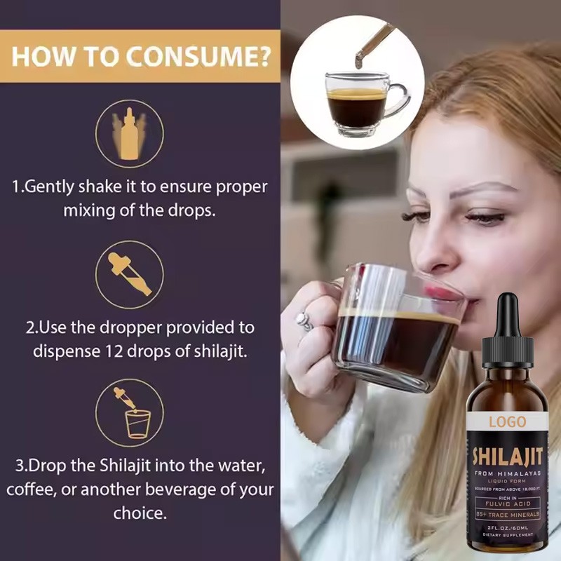 Shilajit Drops Supplier - Purified Himalayan Resin Extract Liquid