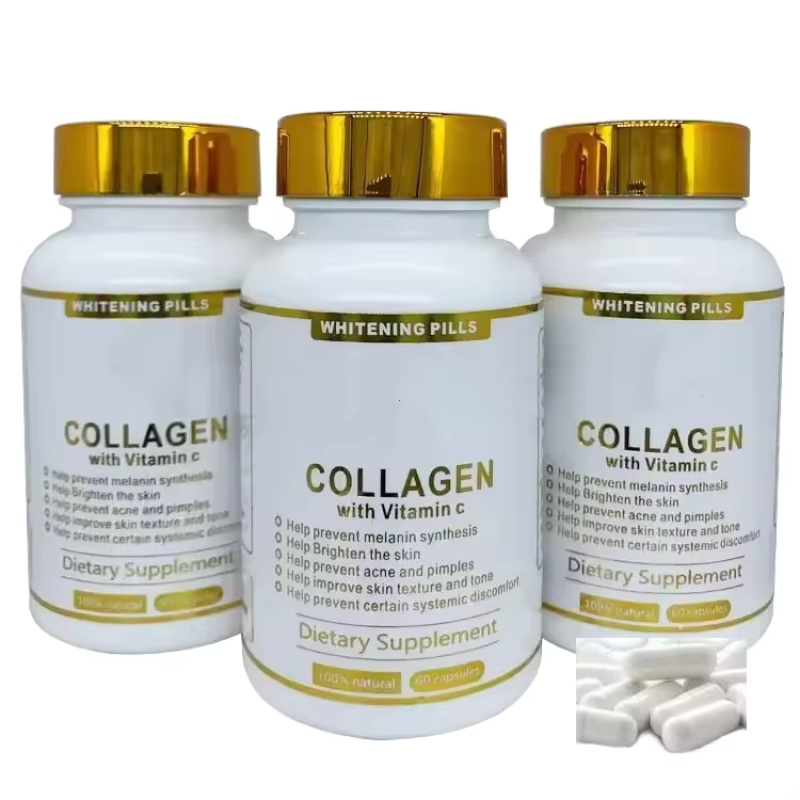 Marine Collagen Capsules Supplier - OEM Anti-Aging Hair Growth Skin Lightener