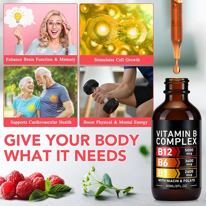 Vitamin B Drops Manufacturer - Hot Selling Organic B Complex Liquid Health
