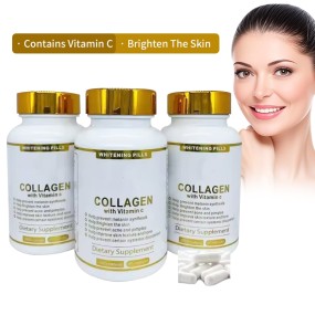 Marine Collagen Capsules Supplier - OEM Anti-Aging Hair Growth Skin Lightener