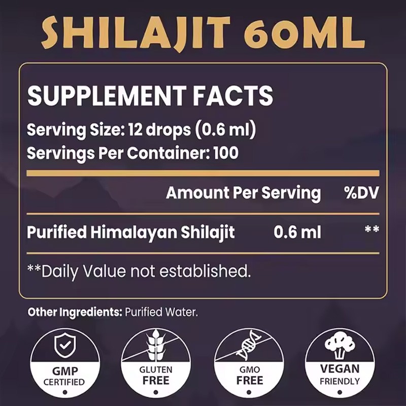 Shilajit Drops Supplier - Purified Himalayan Resin Extract Liquid
