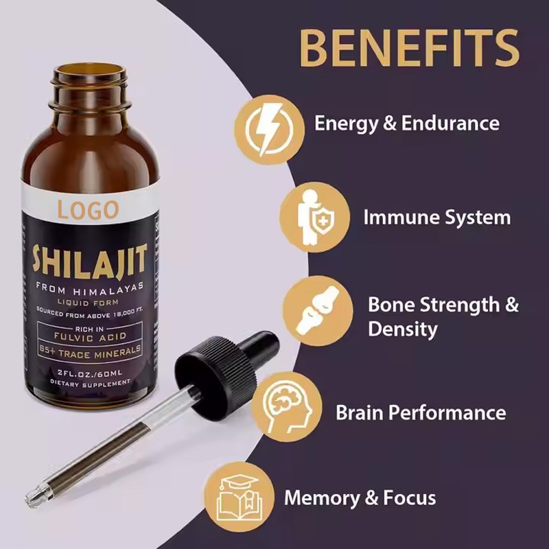Shilajit Drops Supplier - Purified Himalayan Resin Extract Liquid
