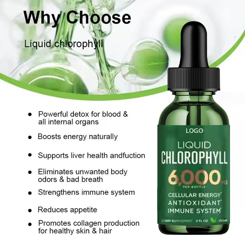 Chlorophyll Drops Supplier - Healthcare Vegan Immune System Booster Liquid