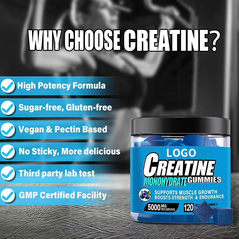Creatine Gummies Factory - Wholesale Pure Monohydrate with Vitamin Collagen