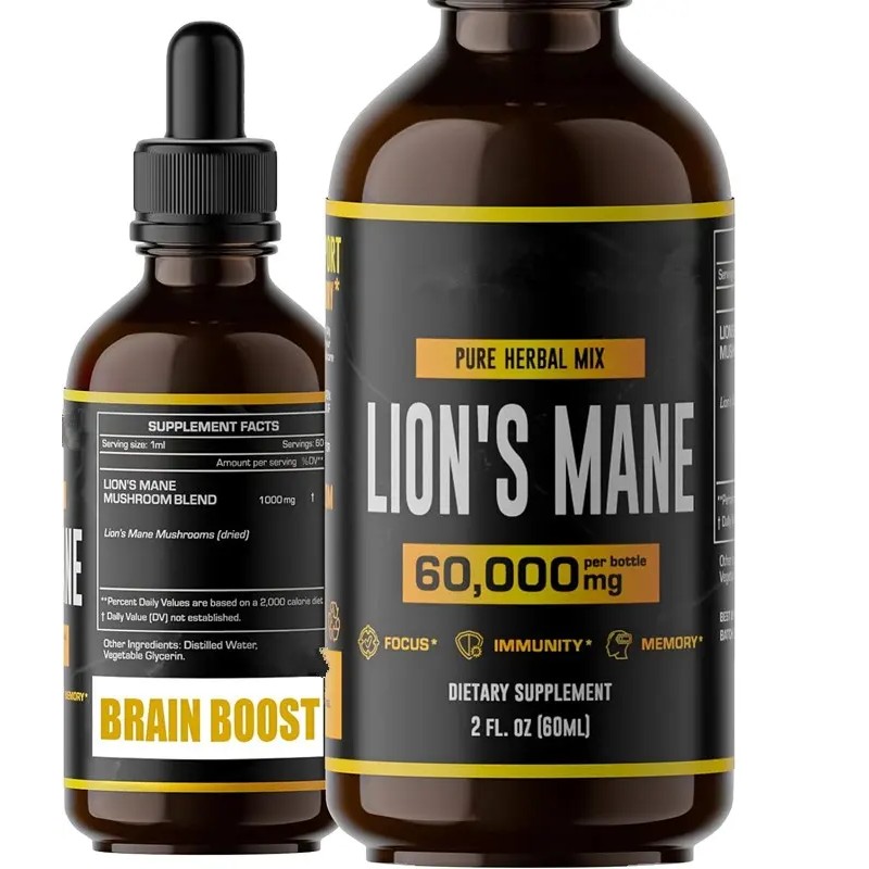 Lion's Mane Drops Supplier - Mushroom Extract Immune Support Brain Booster
