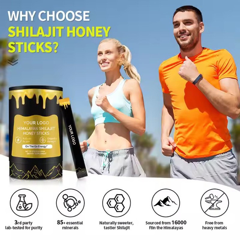 Shilajit Honey Sticks Factory - Natural Himalayan Energy Resin Extract