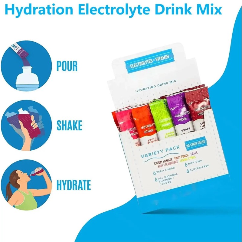 Electrolyte Powder Manufacturer - Vegan Mix Powder Hydration Sugar Free