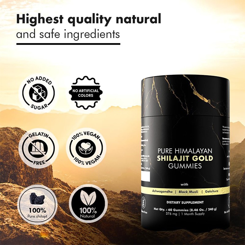 Energy Gummies Supplier - Better Alt Natural Shilajit Sea Moss Lion Mane
