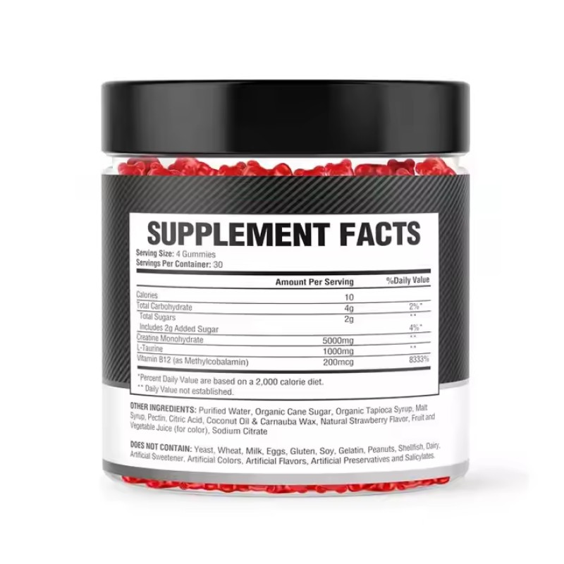 Pre Workout Gummies Factory - Hot Selling Gym Supplement Muscle Builder