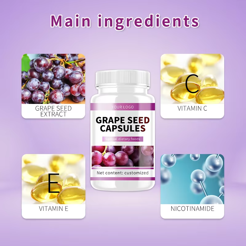 Grape Seed Capsules Supplier - OEM Antioxidant Vitamin Complex