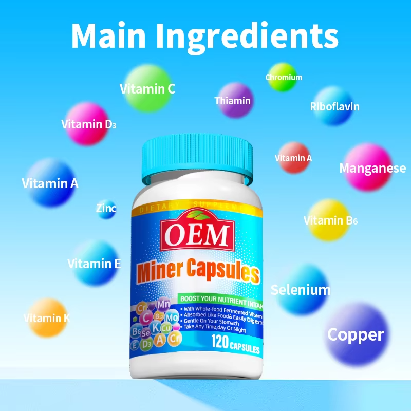 Miner Capsules Manufacturer - OEM Vitamin Mineral Complex Formula