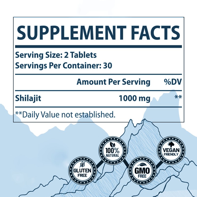 Shilajit Tablets Supplier - Resin Rich Fulvic Acid 85+ Herbal Supplement