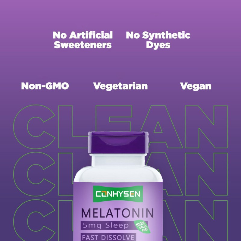 Melatonin Tablets Factory - OEM/ODM High Quality Herbal Fall Asleep Faster