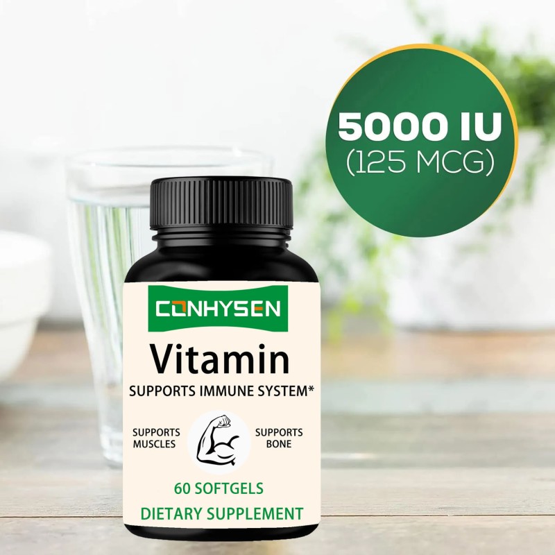 Vitamin D3 Softgel Manufacturer - Private Label Organic 5000IU Immune Bone