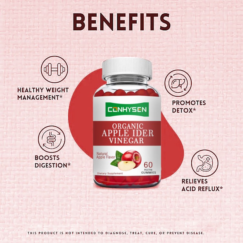Apple Cider Vinegar Gummies Supplier - Organic Immune Detox Carb Blocker