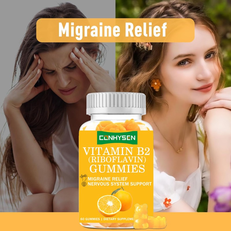 Vitamin B2 Gummies Supplier - Vegan 400mg High Riboflavin Stress Relief