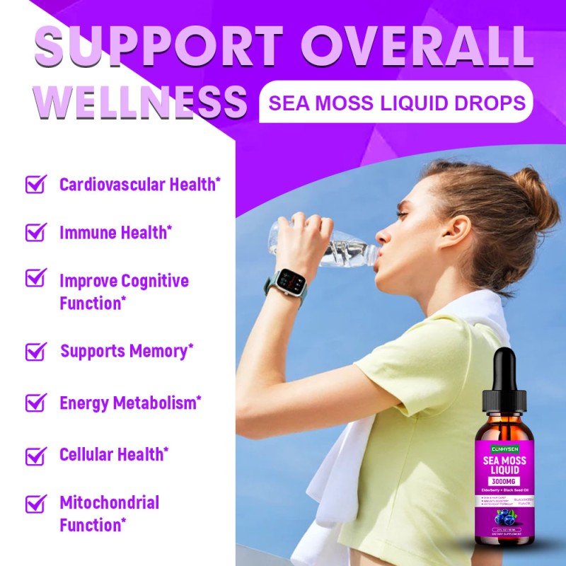 Sea Moss Drops Supplier - Long Lasting Private Label Irish Moss Food