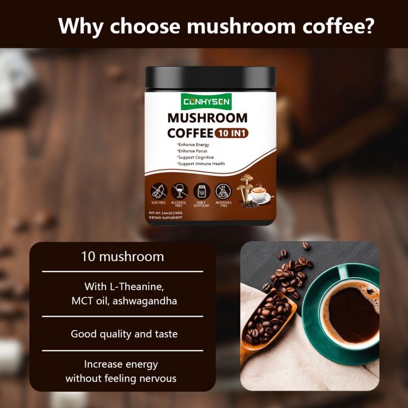 Mushroom Coffee Manufacturer - Private Brand Cognitive Support Ashwagandha