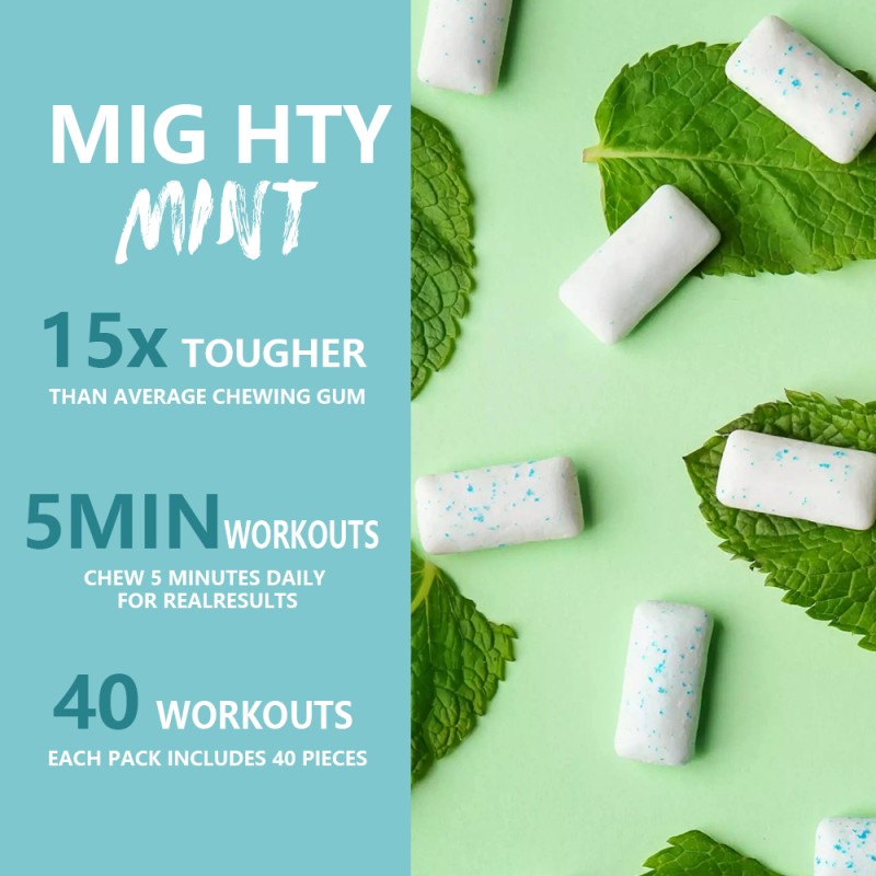 Facial Fitness Gum Factory - High Quality Jawline Trainer Mint Mewing