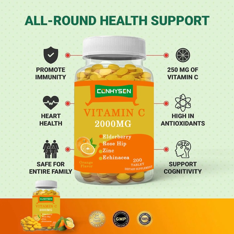 Hyaluronic Acid Tablets Supplier - OEM Customized Skin Whitening Vitamin C