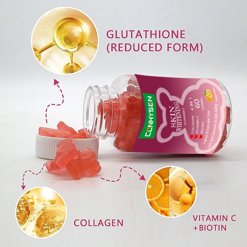 Skin Whitening Gummies Supplier - Best Lightening Even Tone Biotin Collagen