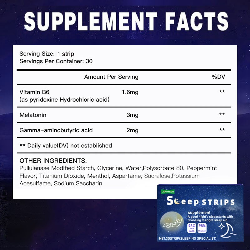 Sleep Strips Manufacturer - Private Label Dietary Supplement Gamma-Aminobutyric Acid