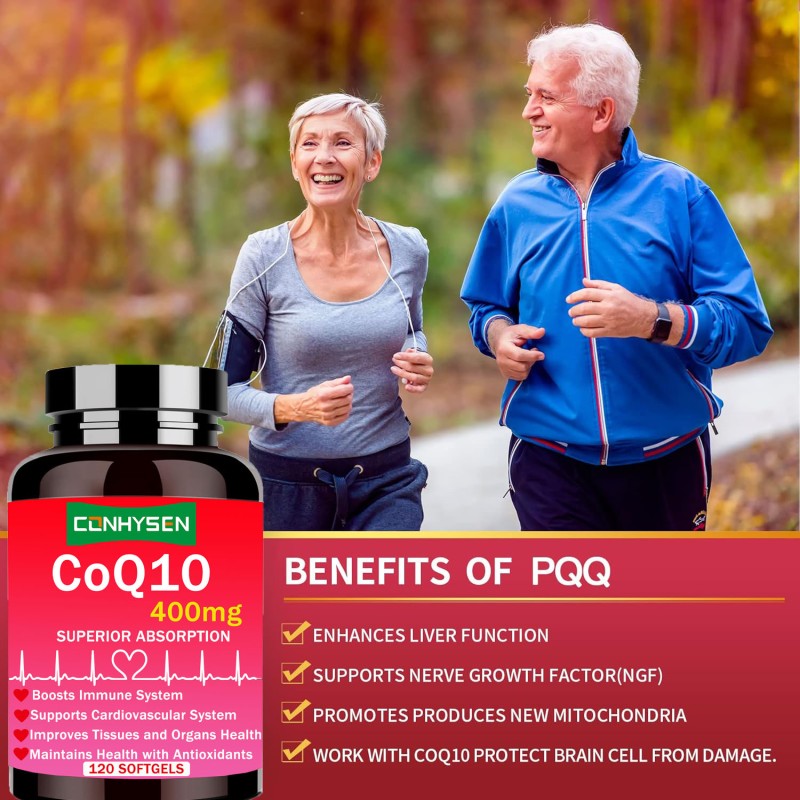 Coenzyme Q10 Softgel Supplier - Private Label 400mg COQ10 60mg Omega 3s
