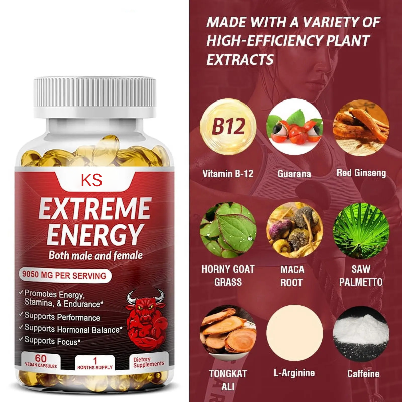 Energy Softgel Supplier - OEM Extreme Guarana Red Ginseng Caffeine