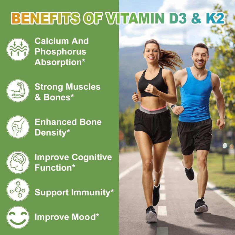 Vitamin K2 D3 Softgel Factory - OEM Private Label Calcium Bone Immune