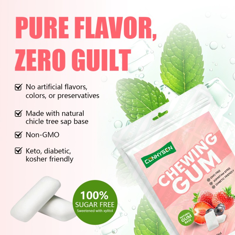 Chewing Gum Supplier - Natural Chicle Base Sugar Free Xylitol Biodegradable
