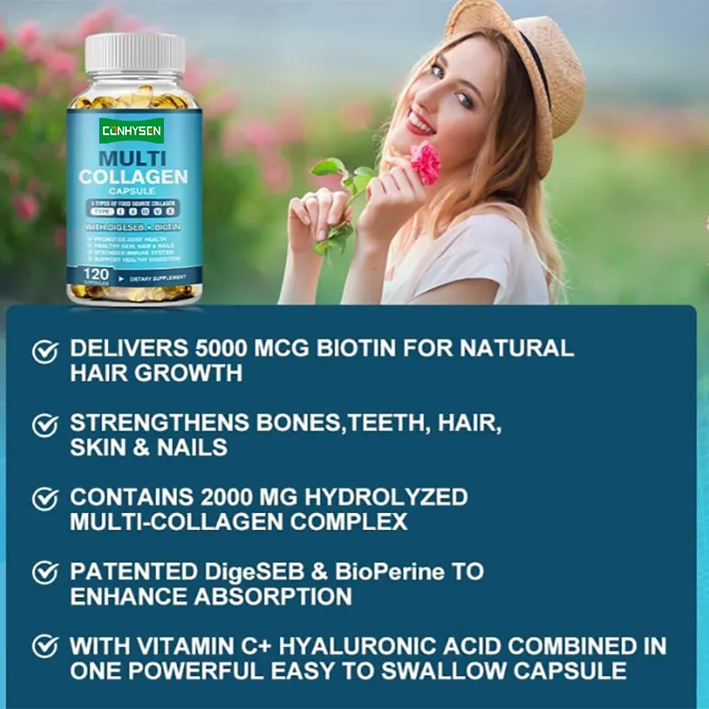 Collagen Softgel Factory - Private Label Multi Collagen Reduce Wrinkle