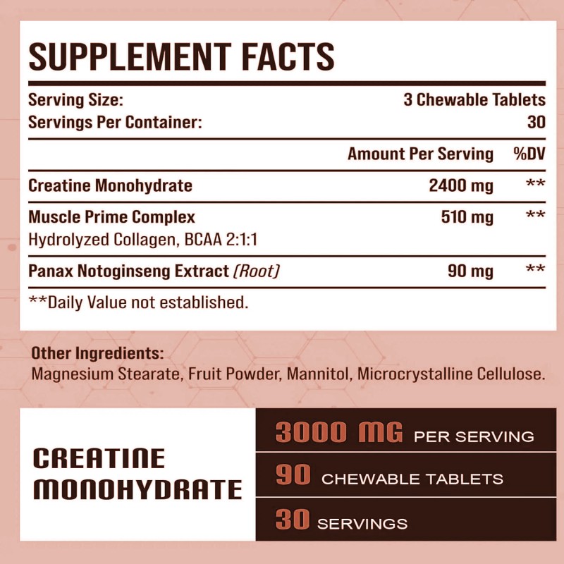 Creatine Tablets Manufacturer - OEM Private Label Sports Nutrition Energy