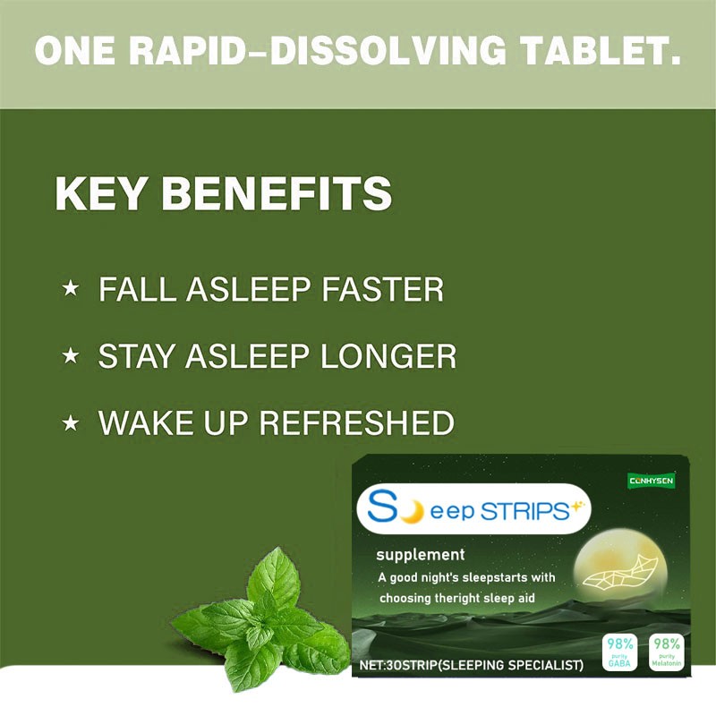 Sleep Strips Supplier - Custom Branded Vitamin Supplement Sleep Mint Film