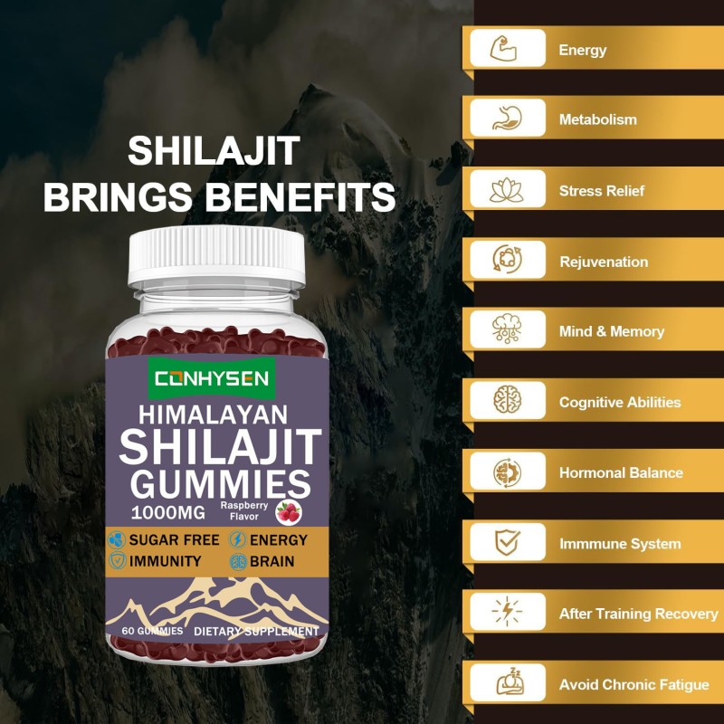 Shilajit Gummies Factory - Hot Sell OEM Private Label Organic Energy Support
