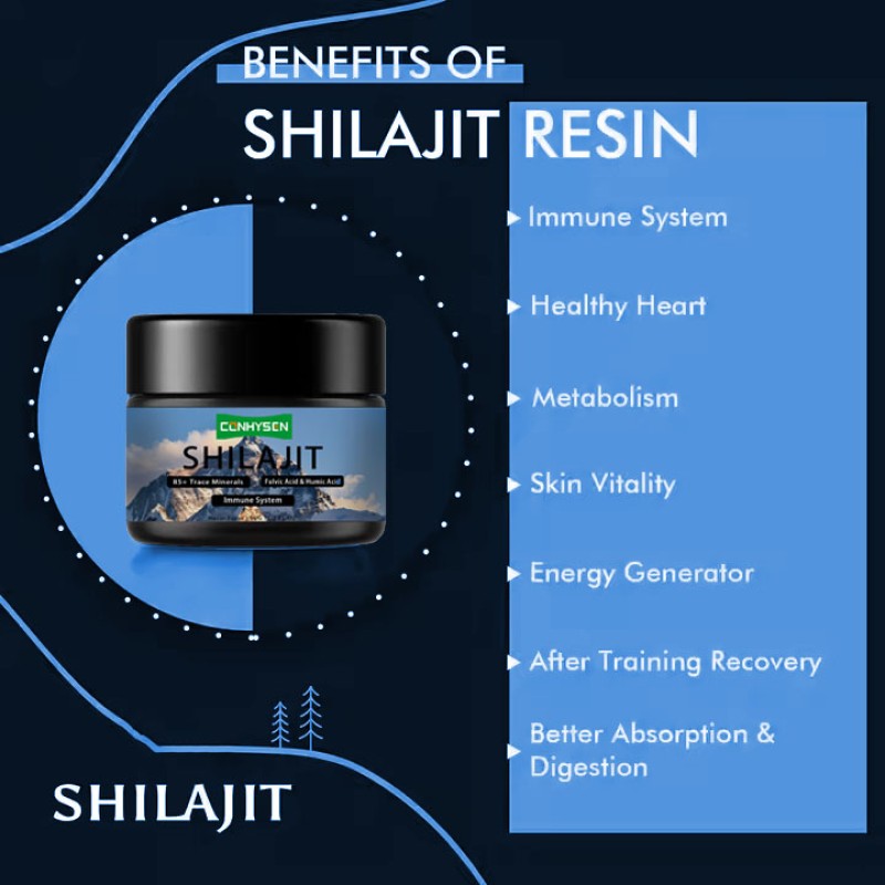 Shilajit Capsules Factory - Pure 85+ Humic Acid Immune System Support