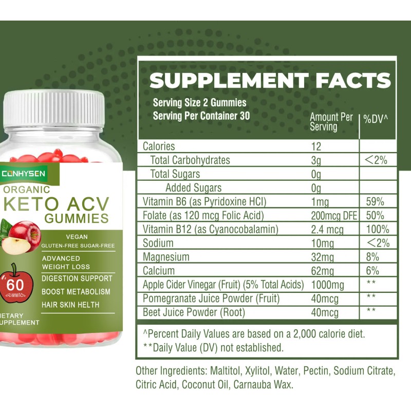 Apple Cider Vinegar Gummies Factory - Private Label Diet Supplement Keto