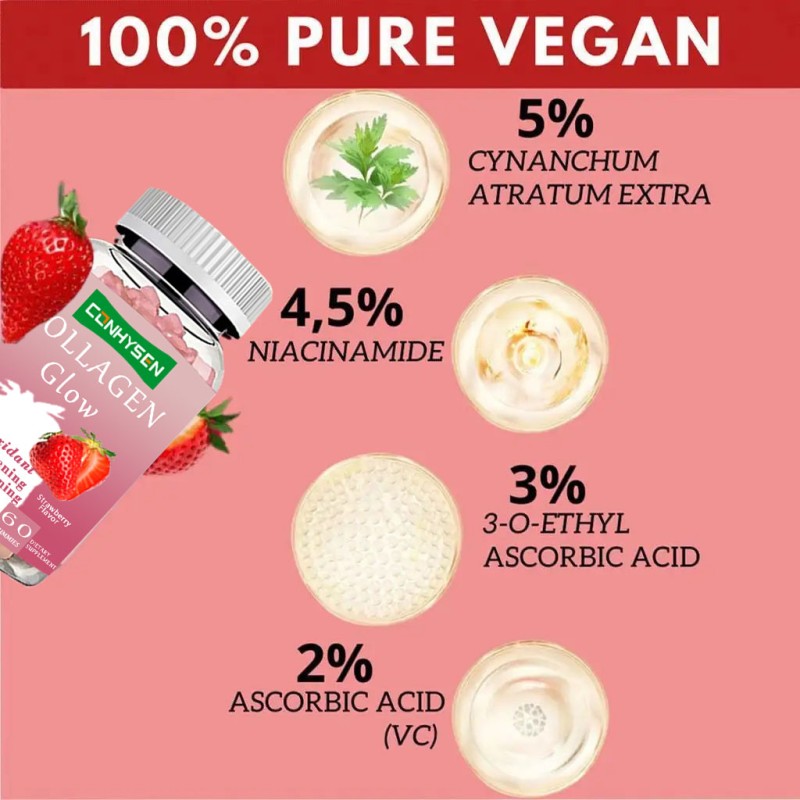 Skin Whitening Gummies Supplier - OEM Private Label Antioxidant Collagen