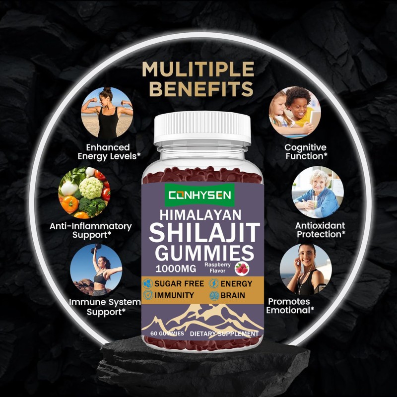 Shilajit Gummies Factory - Hot Sell OEM Private Label Organic Energy Support
