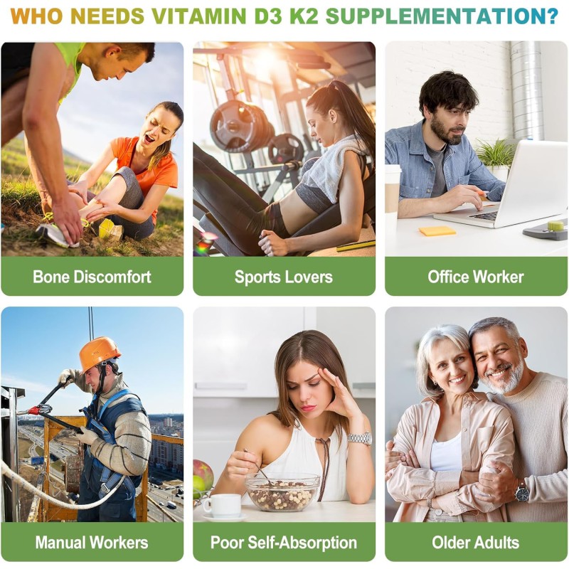 Vitamin K2 D3 Softgel Factory - OEM Private Label Calcium Bone Immune