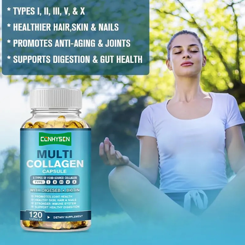 Collagen Softgel Factory - Private Label Multi Collagen Reduce Wrinkle