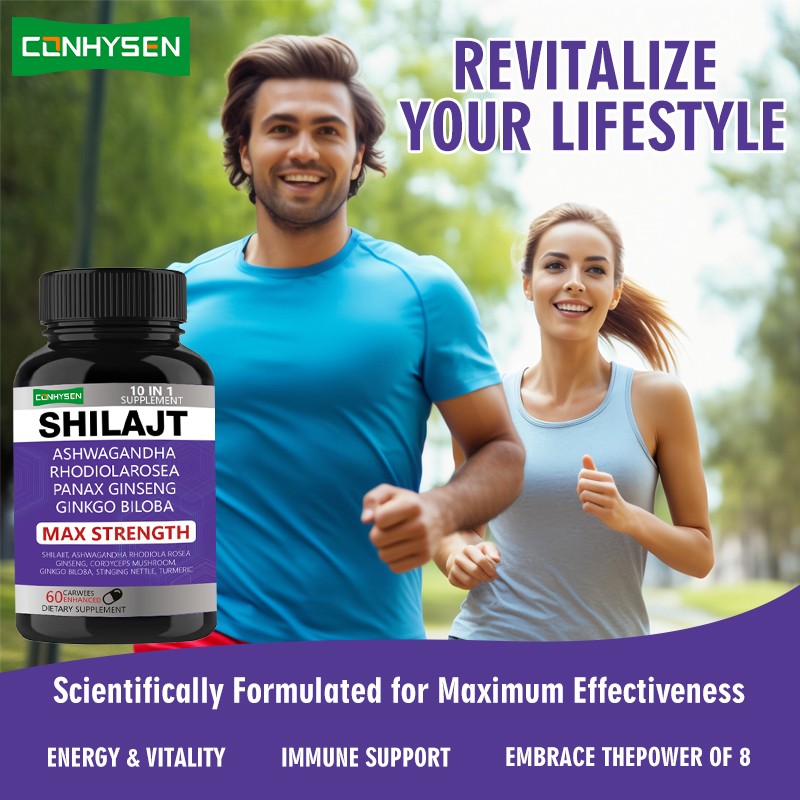 Shilajit Capsule Supplier - Top Sale 60pcs Immune Boost Ashwagandha