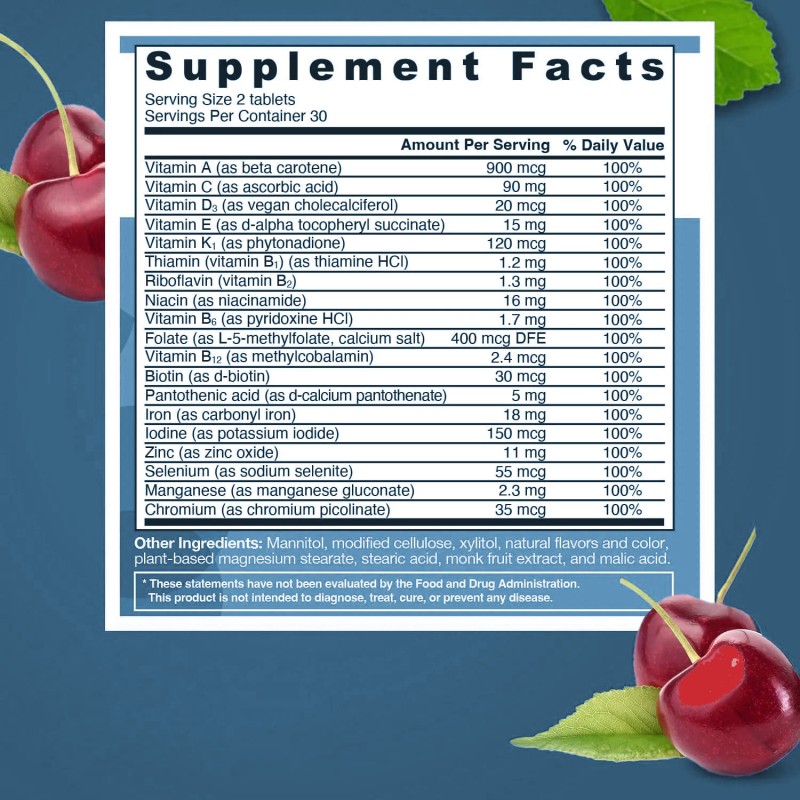 Multivitamin Tablets Supplier - OEM High Quality Fast-Melting Daily Vitamins